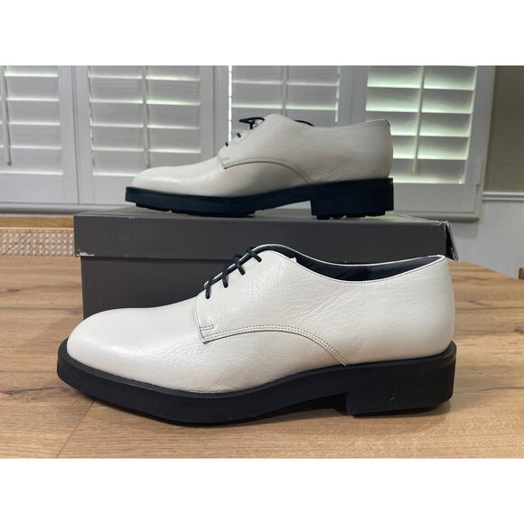 Robert Clergerie Men's Gian Oxford Dress Shoes Gris Leather Size 7 US 40 EU NIB - Picture 3 of 13